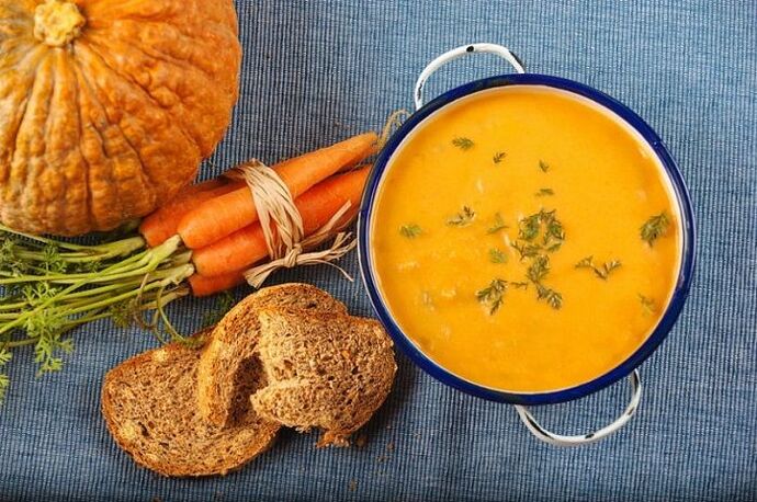 سوپ پوره سبزیجات برای ورم معده