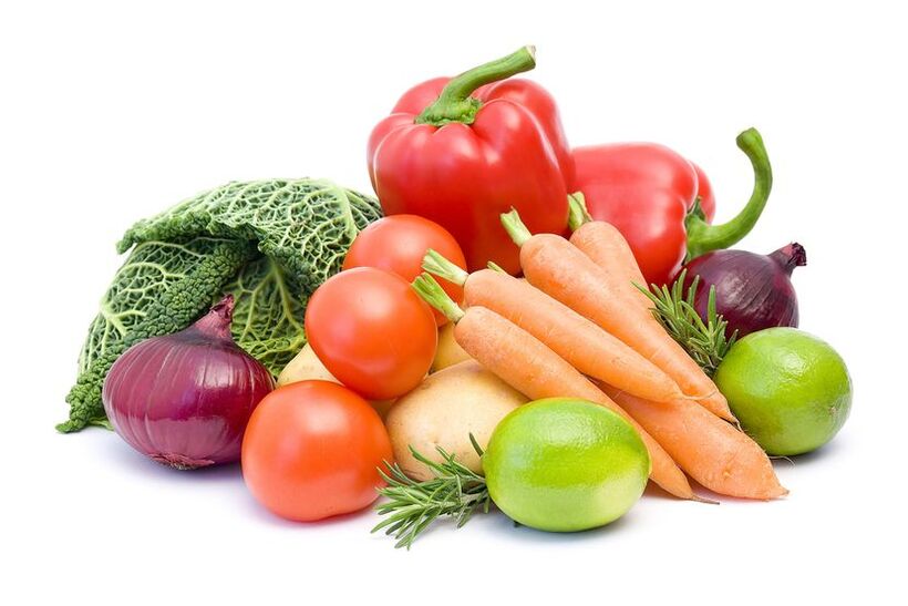 سبزیجات متنوع - رژیم غذایی روز دوم رژیم 6 گلبرگ